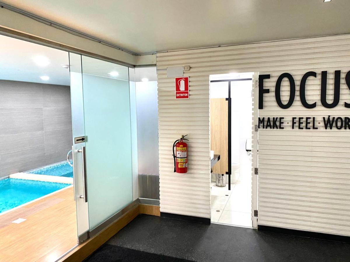 Hermoso Apartamento Con Piscina Miraflores- Canvas Lima Bagian luar foto